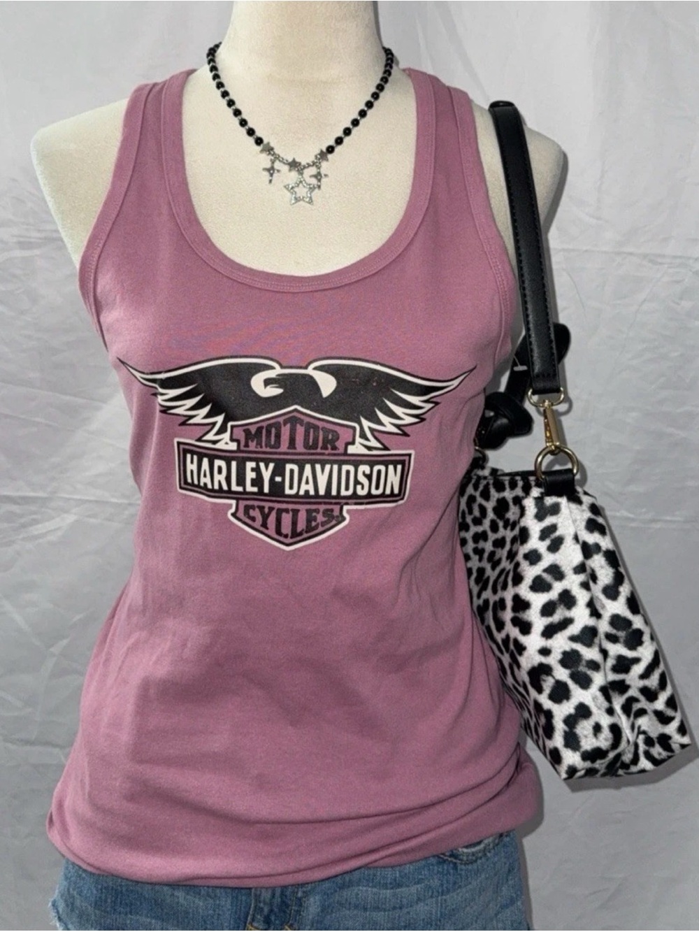 Harley-Davidson Women's Dusty Mauve Eagle Logo Tank Top